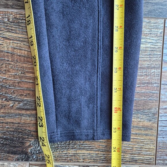 NWT SPANX Faux Suede Ankle Legging Seamed Pull-On Stretch Classic Navy - Picture 10 of 11